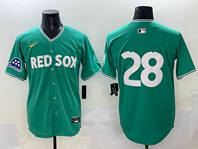 Men 2025 Boston Red Sox #28 No Name Green Joint Name Nike MLB Jersey style 7->boston red sox->MLB Jersey